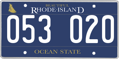 RI license plate 053020