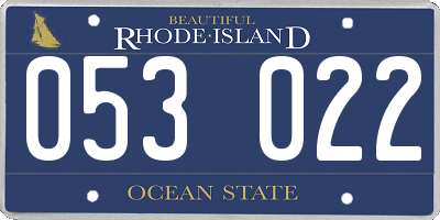 RI license plate 053022