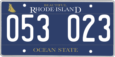 RI license plate 053023