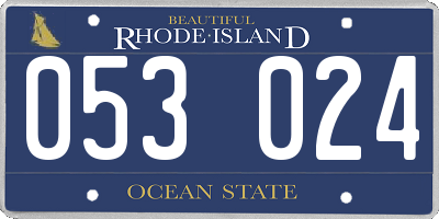 RI license plate 053024