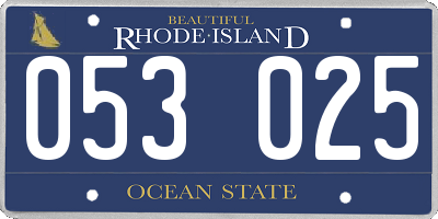 RI license plate 053025