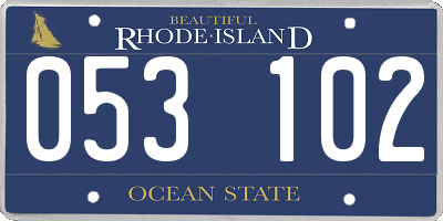 RI license plate 053102
