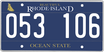 RI license plate 053106
