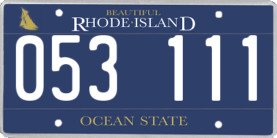 RI license plate 053111