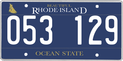 RI license plate 053129