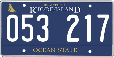 RI license plate 053217