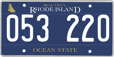 RI license plate 053220