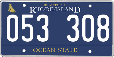 RI license plate 053308