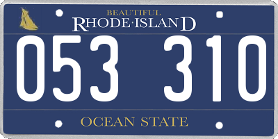 RI license plate 053310