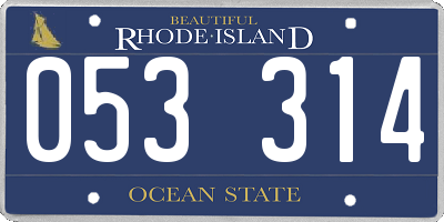RI license plate 053314
