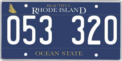 RI license plate 053320
