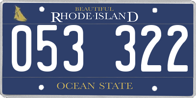 RI license plate 053322