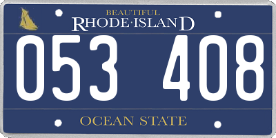RI license plate 053408