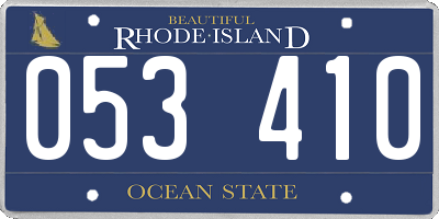 RI license plate 053410