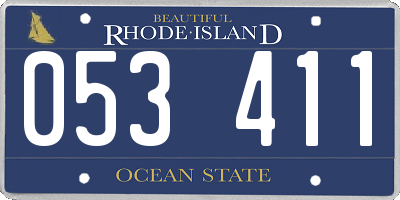 RI license plate 053411