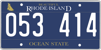 RI license plate 053414