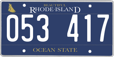 RI license plate 053417