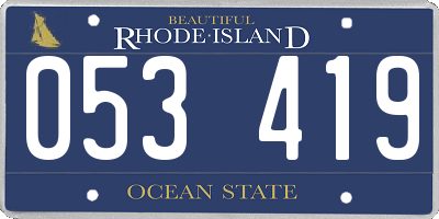 RI license plate 053419