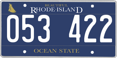 RI license plate 053422
