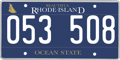 RI license plate 053508