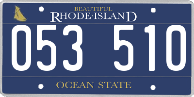 RI license plate 053510