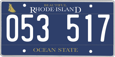 RI license plate 053517