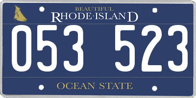 RI license plate 053523