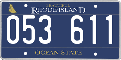 RI license plate 053611