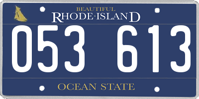RI license plate 053613
