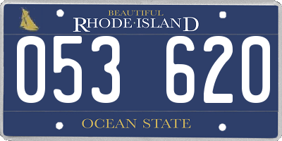 RI license plate 053620