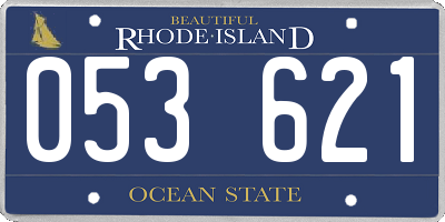 RI license plate 053621