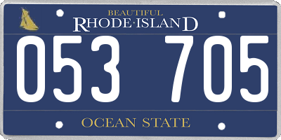 RI license plate 053705