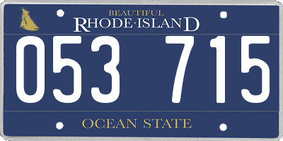 RI license plate 053715