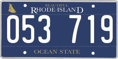 RI license plate 053719