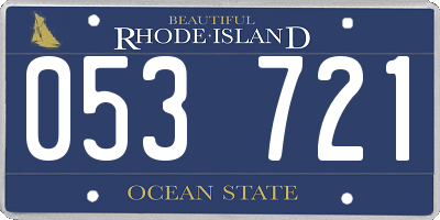 RI license plate 053721