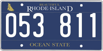 RI license plate 053811