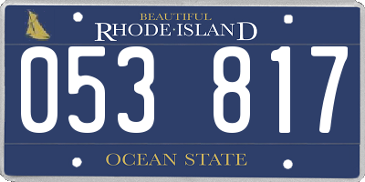 RI license plate 053817