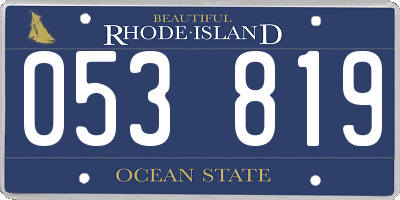 RI license plate 053819