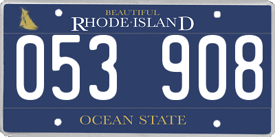 RI license plate 053908