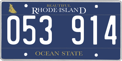 RI license plate 053914