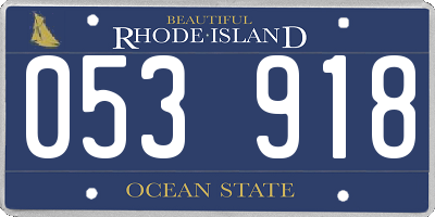 RI license plate 053918