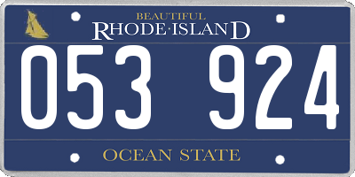 RI license plate 053924