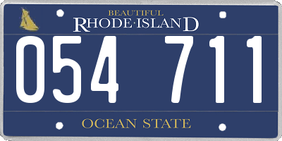 RI license plate 054711