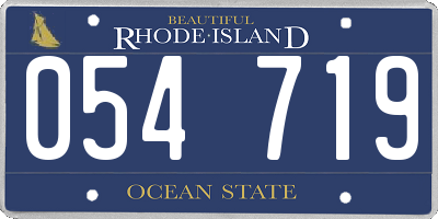 RI license plate 054719