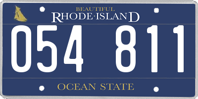 RI license plate 054811