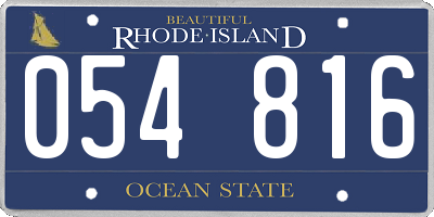 RI license plate 054816