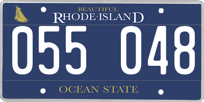 RI license plate 055048