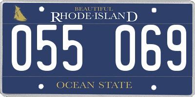 RI license plate 055069