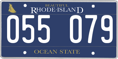 RI license plate 055079