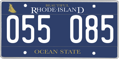 RI license plate 055085
